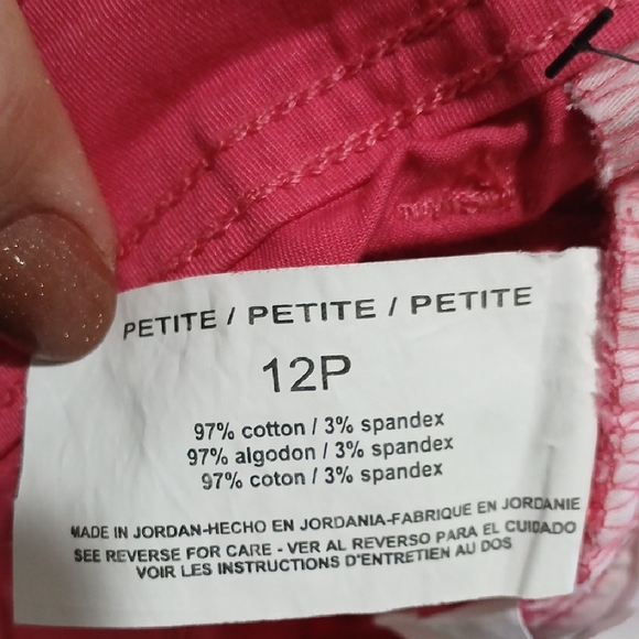 NWT Women's CORAL Shorts with Braided Belt, BANDOLINOS, sz 12P - Picture 9 of 9